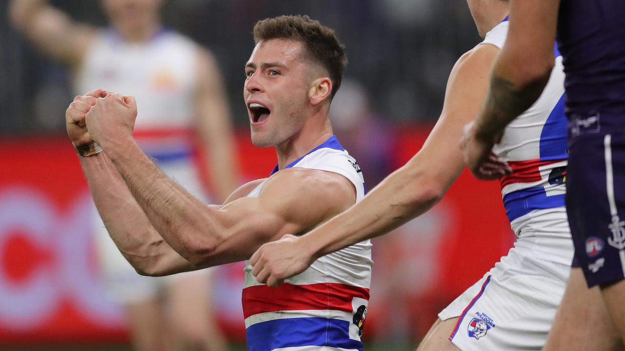 Josh Dunkley has made a call to leave the Bulldogs. Picture: Will Russell/AFL/Getty