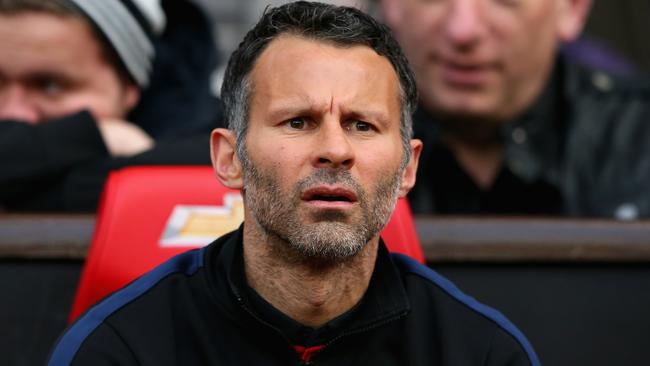 MANCHESTER, ENGLAND - MAY 06: Manchester United Caretaker Manager Ryan Giggs looks on prior to the Barclays Premier League match between Manchester United and Hull City at Old Trafford on May 6, 2014 in Manchester, England. (Photo by Alex Livesey/Getty Images)