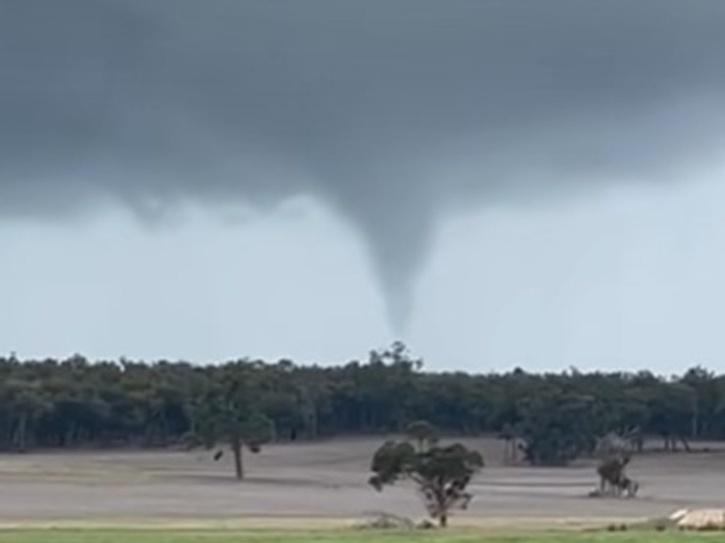 The tornado lasted about two minutes. Picture: Facebook