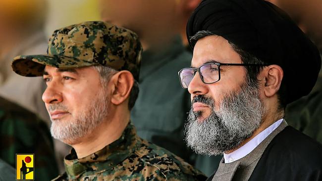 Hezbollah top commander Ibrahim Aqil (L) and Hashem Safieddine (R) were both killed in the strike on the group’s intelligence headquarters in October. Picture; AFP.