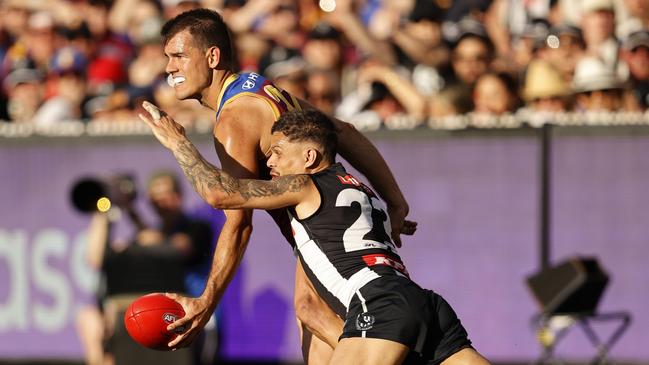 Brandon Starcevich has signed a one-year extension with the Lions. (Photo by Darrian Traynor/AFL Photos/via Getty Images)