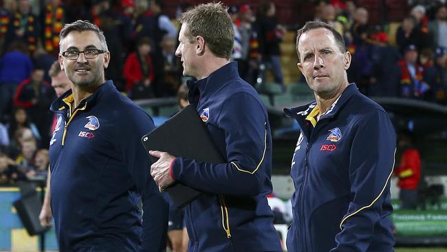 Camporeale, Brett Burton and Don Pyke are all gone from the Crows last year. Picture: Sarah Reed.