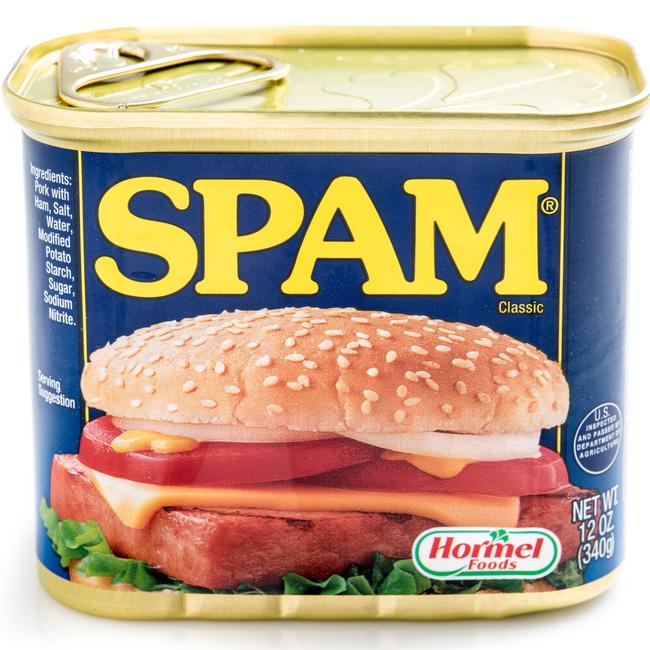 Spam stands for Spiced Pork and Ham, which is a canned pre-cooked meat product. It is made by the Hormel Foods Corporation in the United States and was introduced in 1937. Picture: iStock