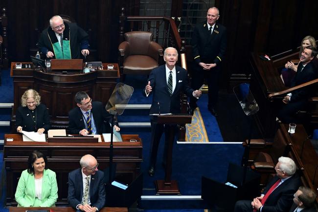 Joe Biden was the fourth sitting US president to address a joint sitting of both houses of the Irish parliament