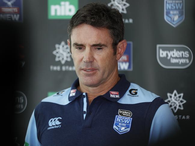 NSW Blues coach Brad Fittler didn’t go to sleep for hours after the series deciding loss. Picture: Jonathan Ng