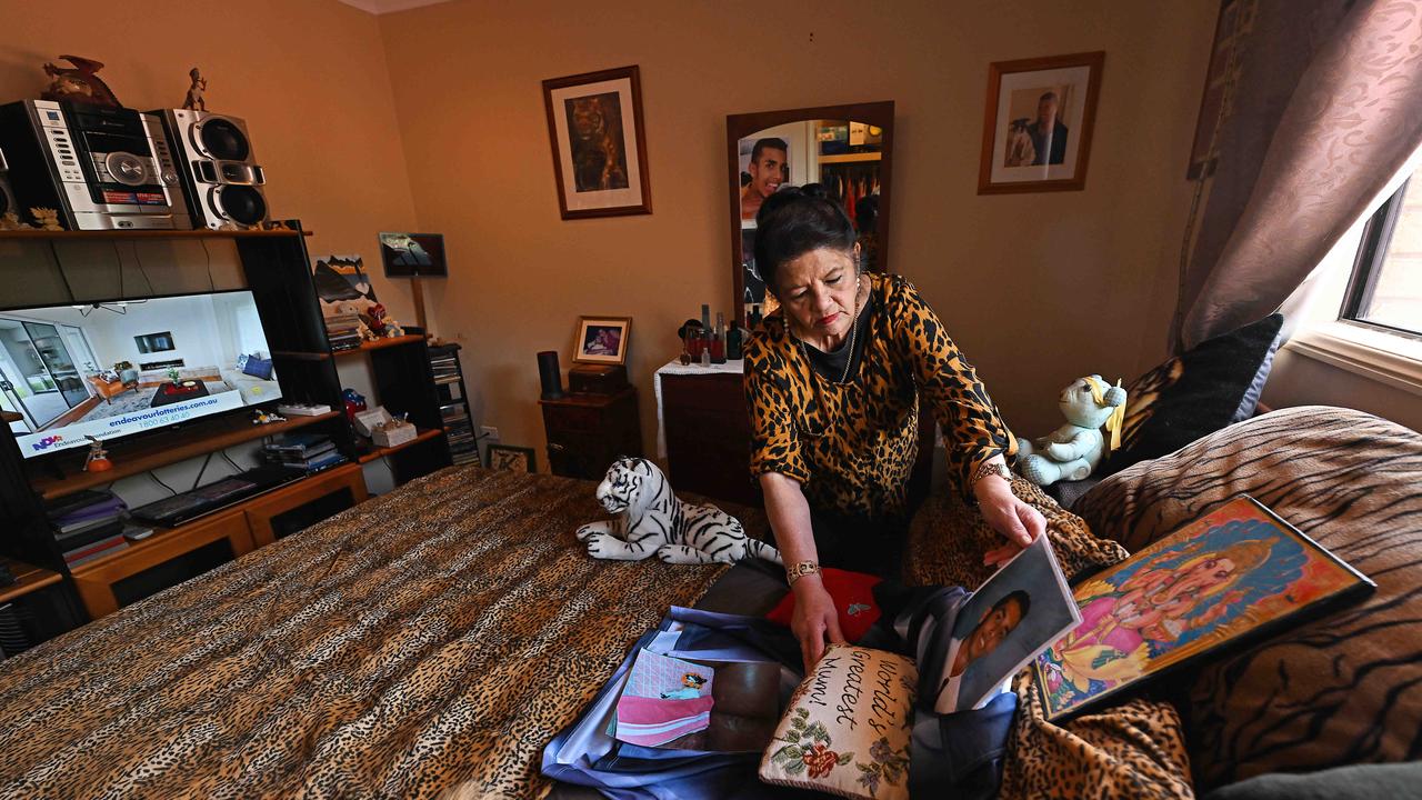 Shirley Singh’s home is a shrine to her murdered children. Picture: Lyndon Mechielsen/Courier Mail