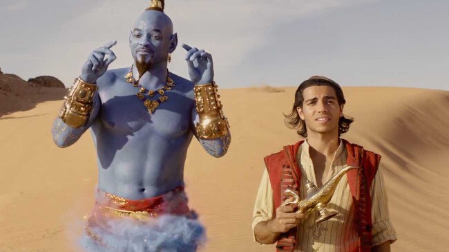 Will Smith and Mena Massoud in Aladdin. Picture: Disney