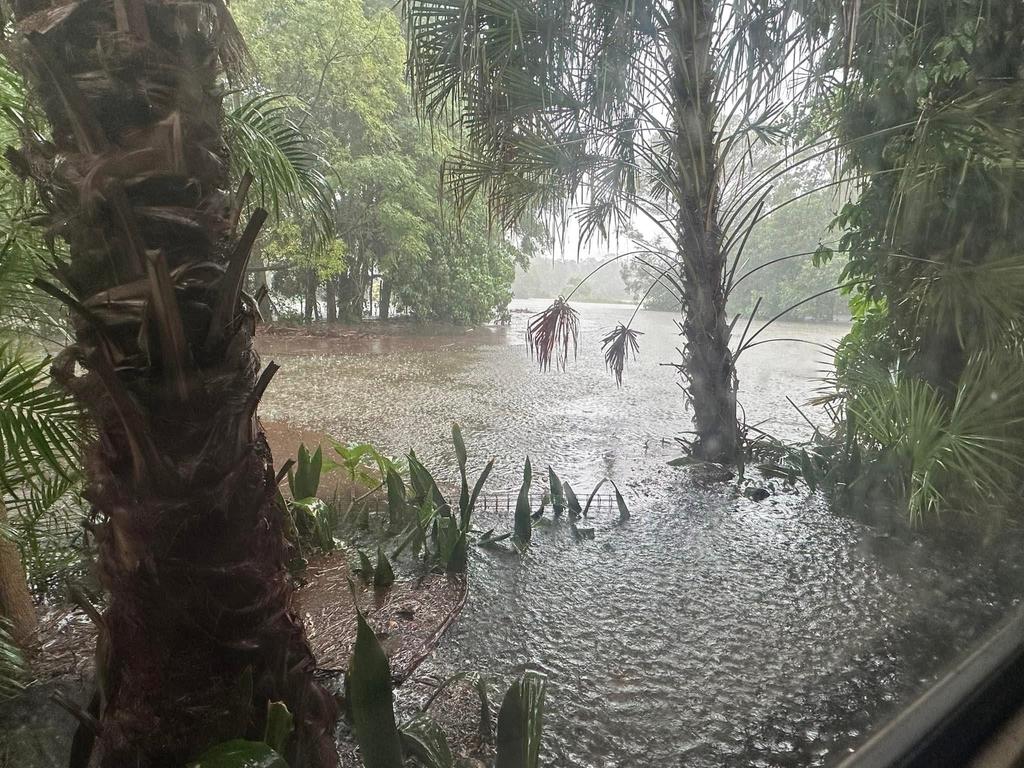 Wild weather brought by ex-Tropical Cyclone Alfred drenched parts of Hervey Bay on Sunday. Photo: Danielle Askew