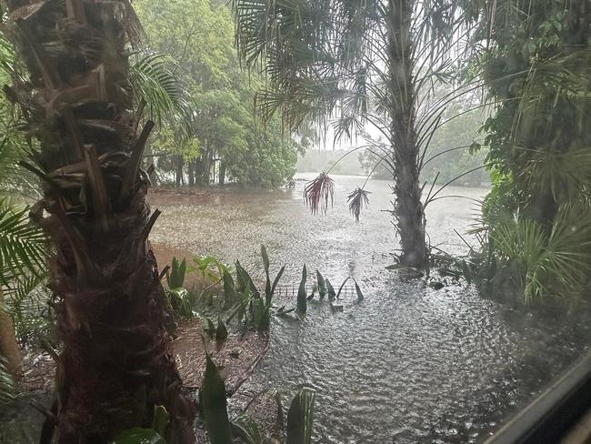 Wild weather brought by ex-Tropical Cyclone Alfred drenched parts of Hervey Bay on Sunday. Photo: Danielle Askew