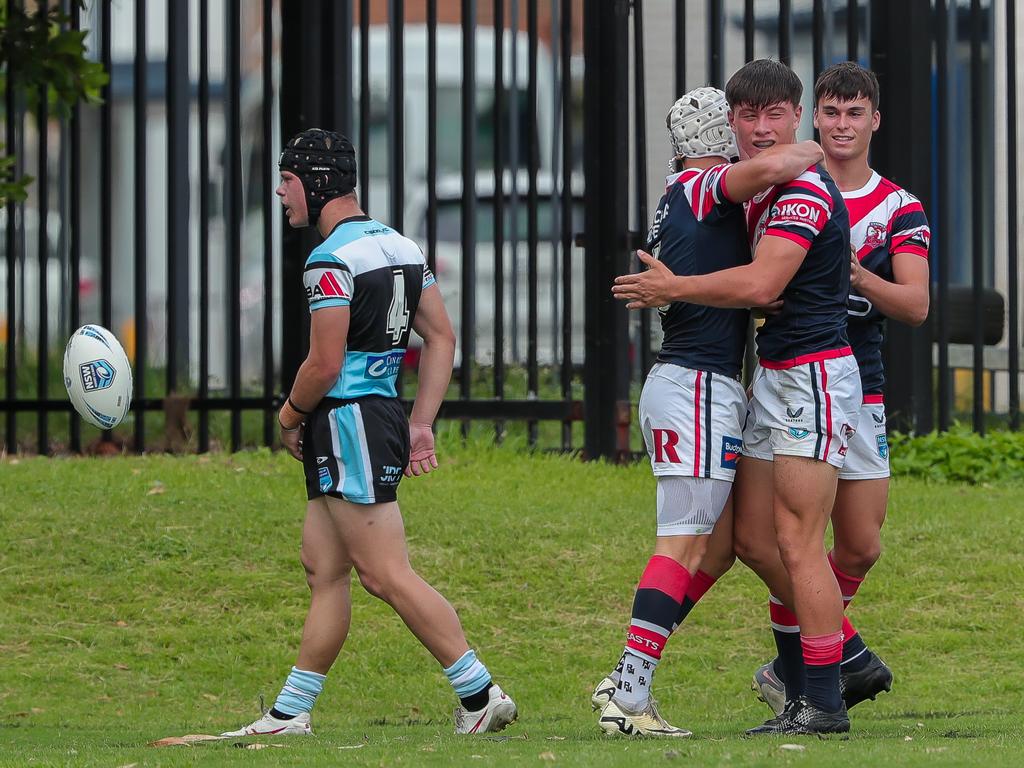 Bastian Armstrong after scoring the opening try. Picture: Adam Wrightson Photography