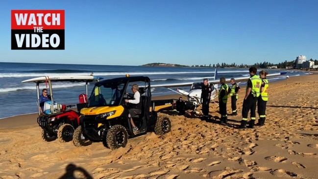 Light plane makes forced landing on Sydney beach