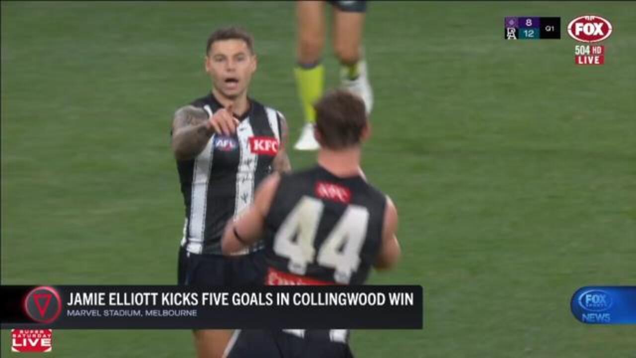 Elliot kicks five in Pies win vs. Roos