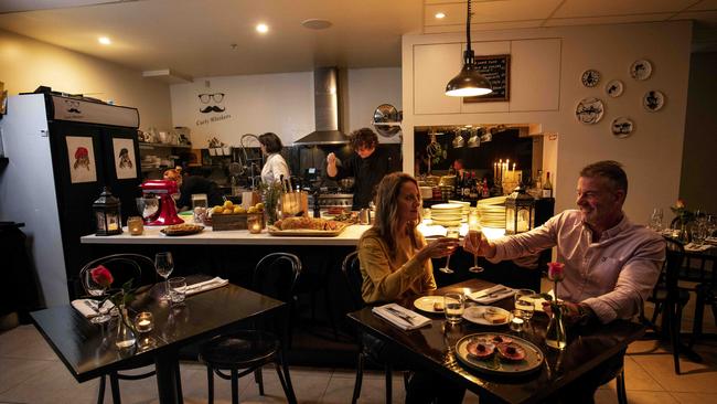 Home style: Curly Whiskers is like dining in someone’s kitchen. Pictures: Nicole Cleary