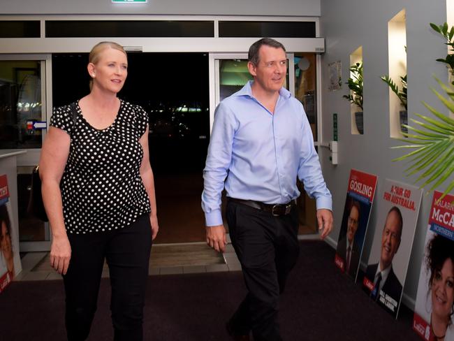 Ms Manison and Mr Gunnerarrived at the Labor function to applause from supporters. Picture: Keri Megelus