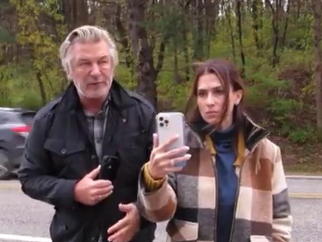 Hilaria Baldwin spoke publicly for the first time about the accidental fatal shooting of Halyna Hutchins on the set of the film Rust, and the impact it is having on her husband’s mental health. Picture: Backgrid