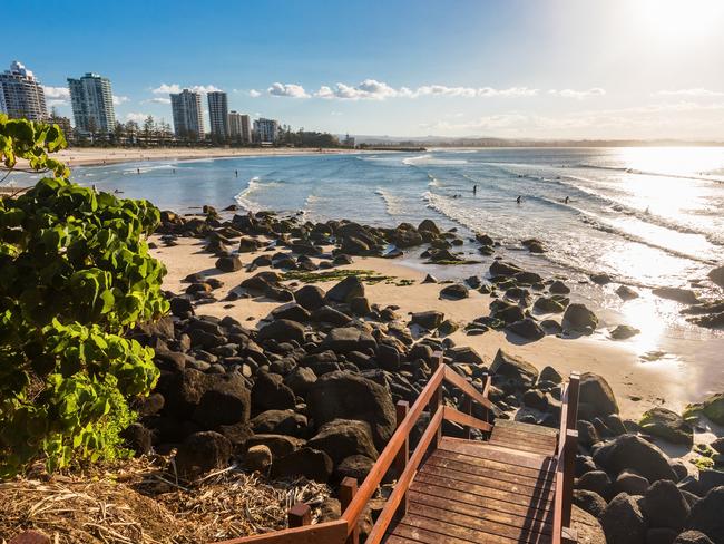 Greenmount Beach  on Queensland's Gold Coast is one of the nation’s top spots. 