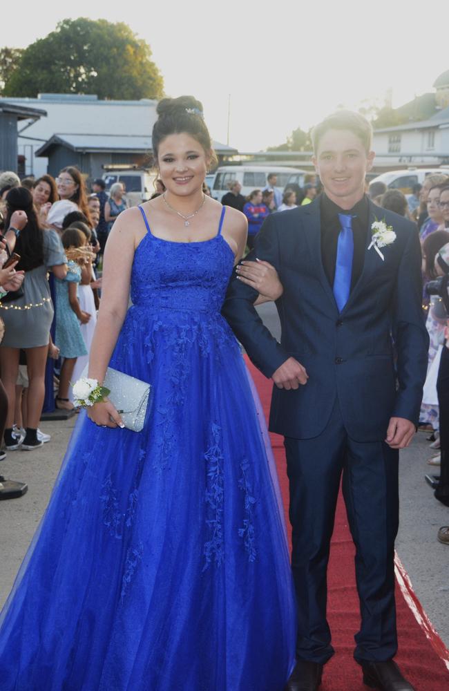 Warwick State High School graduate Jarod and partner Eli at Warwick RSL on November 17, 2023. Photo: Jessica Klein