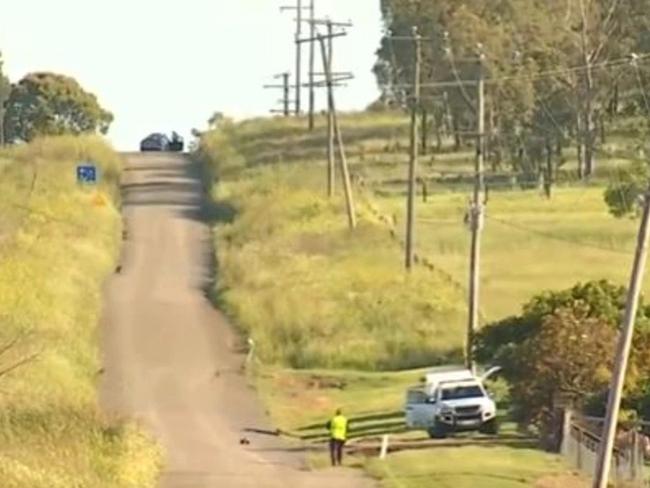 A teenage girl has died in a ute rollover near Warwick. Picture: 7 News Brisbane