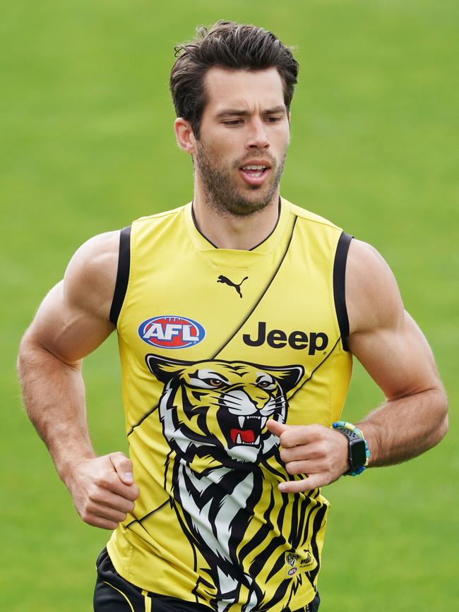 Alex Rance has been out since Round 1 after suffering an ACL injury. Picture: AAP