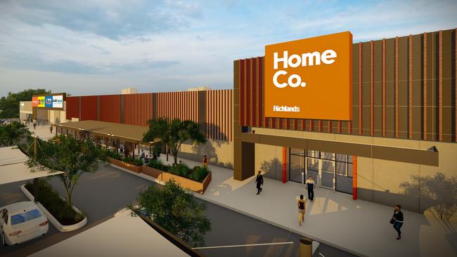 Concept images of the new Richlands HomeCo centre. The project is expected to be complete in March next year.