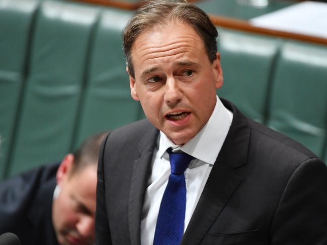Minister for Health Greg Hunt. Picture: AAP