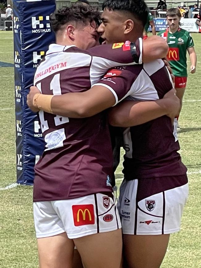 Burleigh Bears Meninga side celebrates.