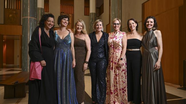 Independent MPs Monique Ryan, Sophie Scamps, Kate Chaney, Zoe Daniel, Allegra Spender, Kylea Tink and Zali Steggall. Picture: NCA NewsWire / Martin Ollman