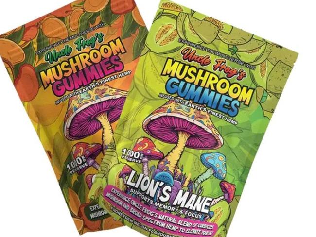 Supplied image of mushroom gummies