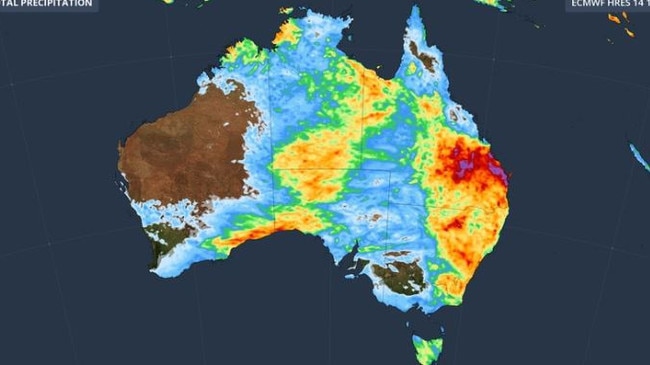 Next week’s rain could be even more widespread, according to some meteorological models. Picture: Weatherzone.