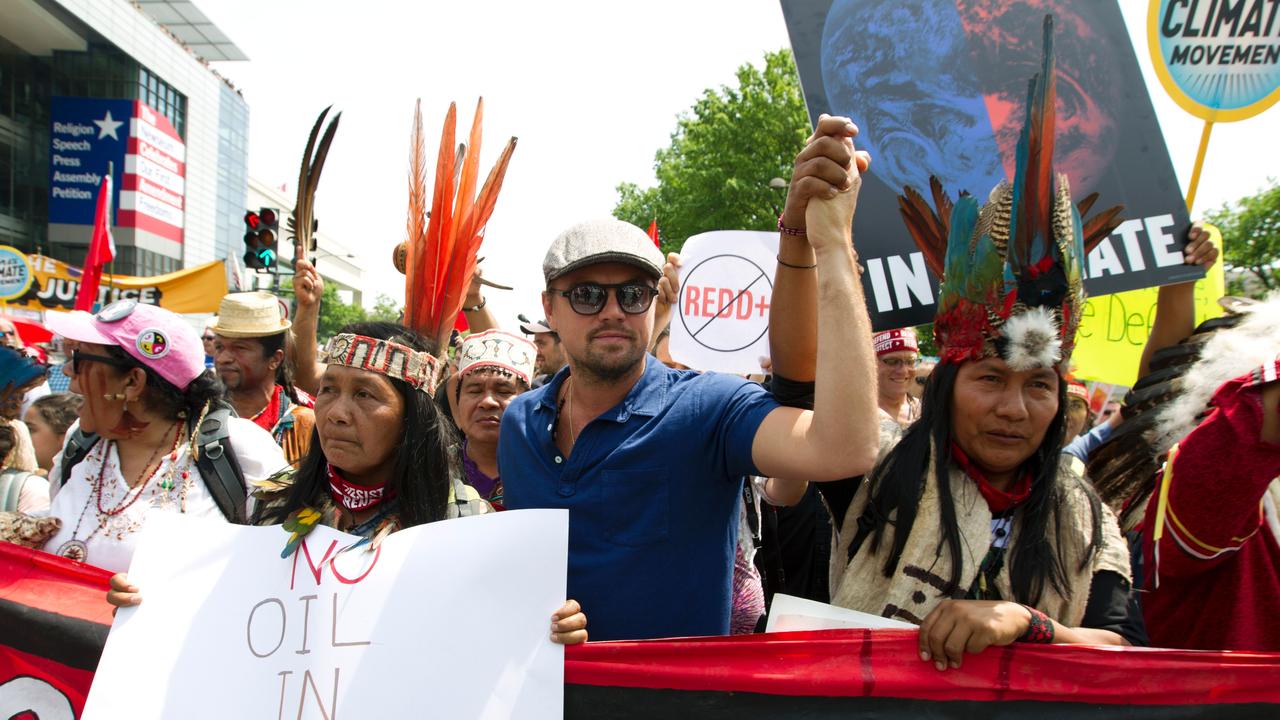 Leonardo DiCaprio has attended past COP conferences. Picture: AFP PHOTO/Jose Luis Magana