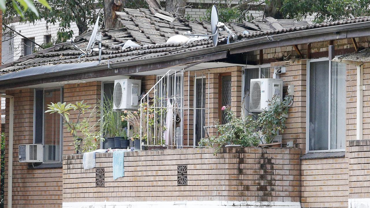 20 evacuated as unit block roof collapses