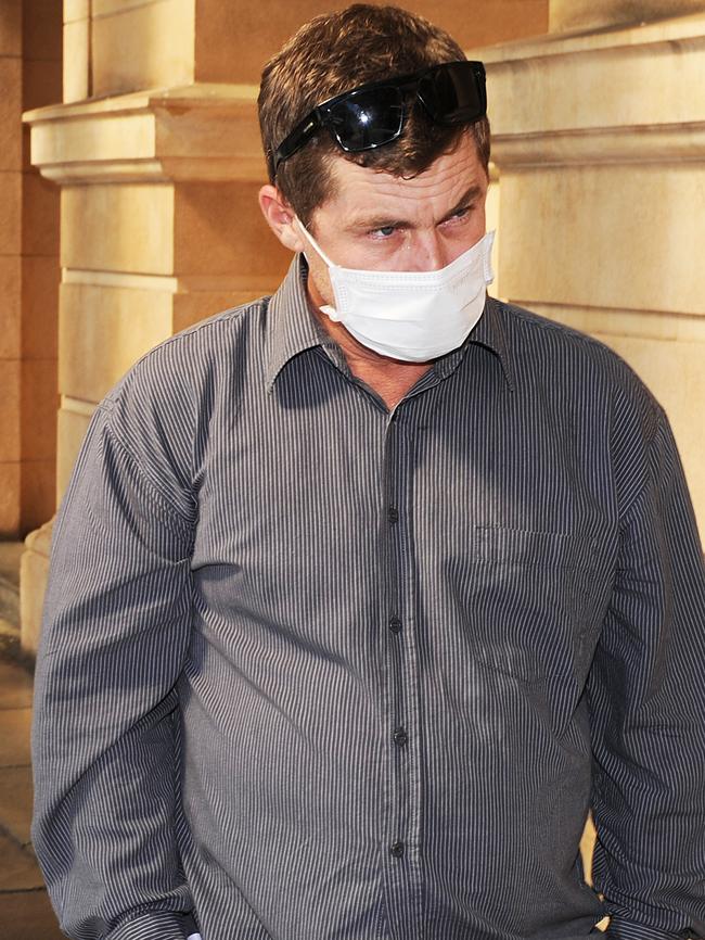 Wade Simpson was sentenced in the Adelaide District Court for drug trafficking. Picture: Michael Marschall