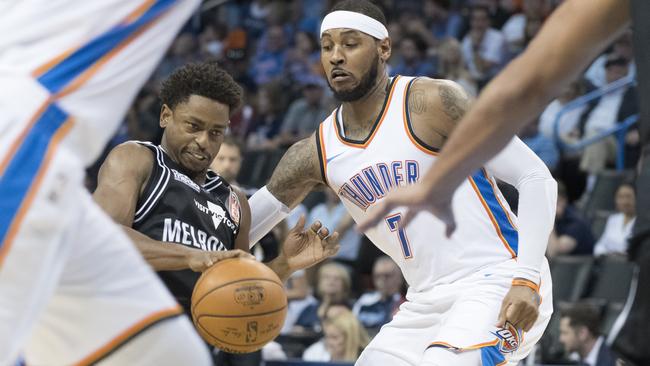 Casper Ware dominated for United against Carmelo Anthony and the Thunder. Picture: Getty Images