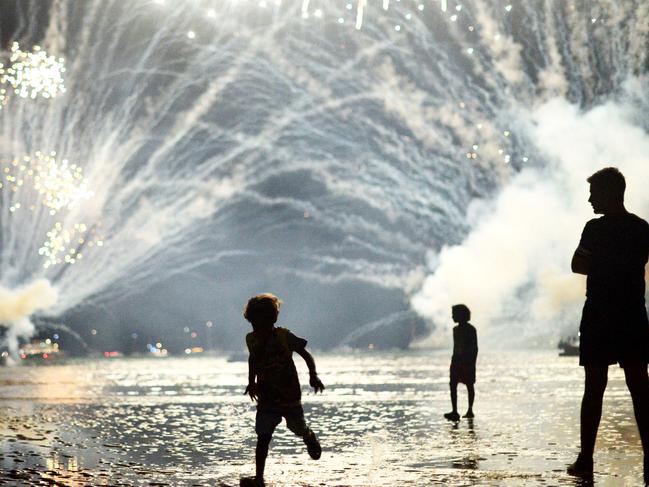 Territory night was alight at the annual Mindil Beach Territory Day fireworks display.