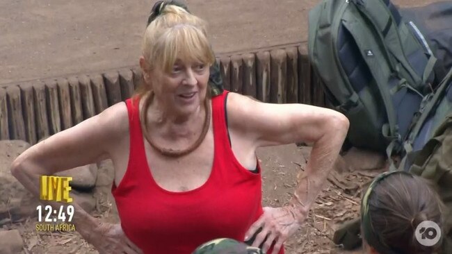 Denise Drysdale has become the first I'm A Celeb star to be booted out of the jungle. Picture from Ten.