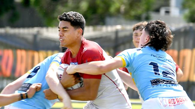 Joseph Pouniu playing for the Dolphins in 2022. Picture, John Gass