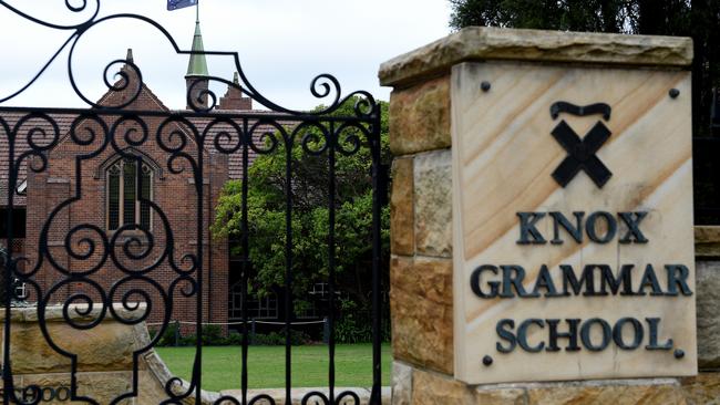 Knox Grammar School has topped the list as the richest school in NSW. Picture: AAP Image/Dan Himbrechts