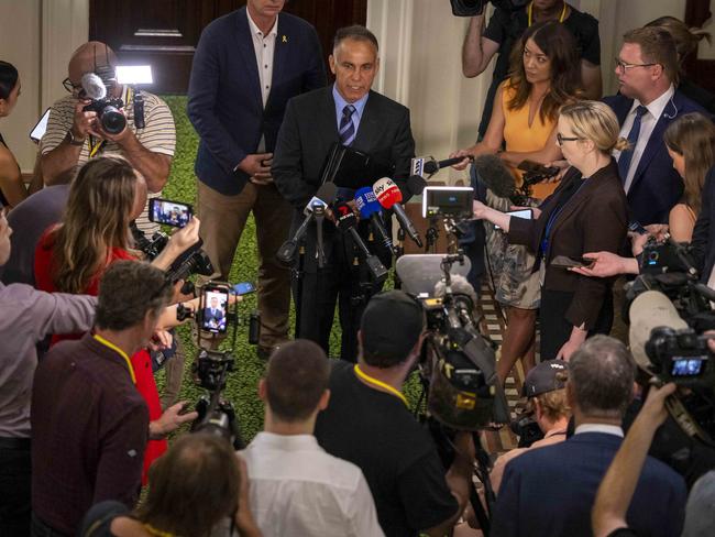 Liberal party members meeting to vote on the re appointment of Moira Deeming.Leader John Pesutto.Picture by Wayne Taylor 20th December 2024