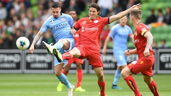 Michael Marrone has racked up 185 Adelaide United games over two stints with his hometown team. Picture: Morgan Hancock/Getty Images