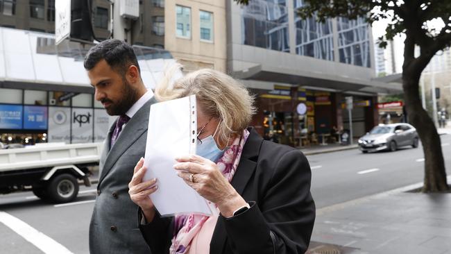 Helga Lam leaves Downing Centre Court in Sydney in 2022. Picture: NCA NewsWire / Dylan Coker