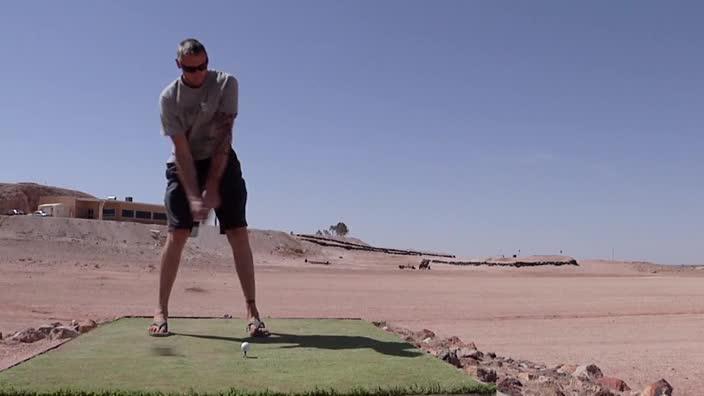 Spida Everitt spends some time in Coober Pedy