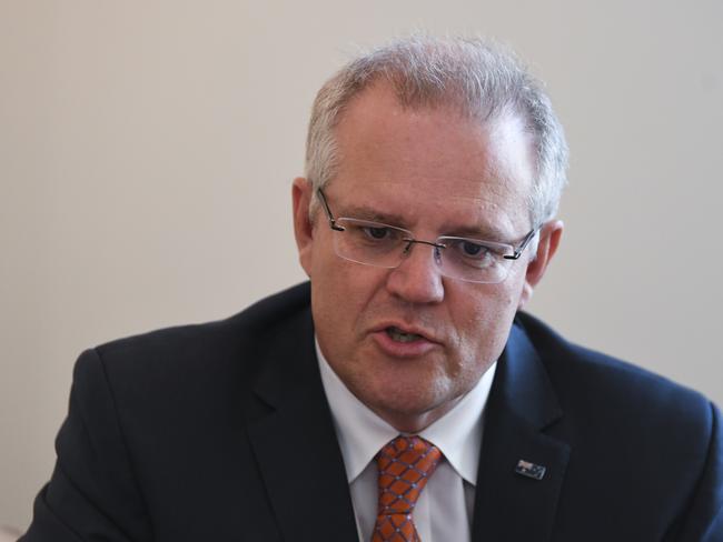 Australian Prime Minister Scott Morrison lashes out at Bill Shorten. Picture: AAP