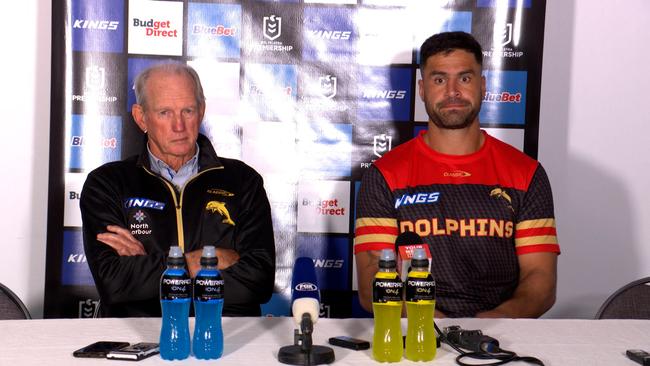 Wayne Bennett wasn't pleased in the press conference.