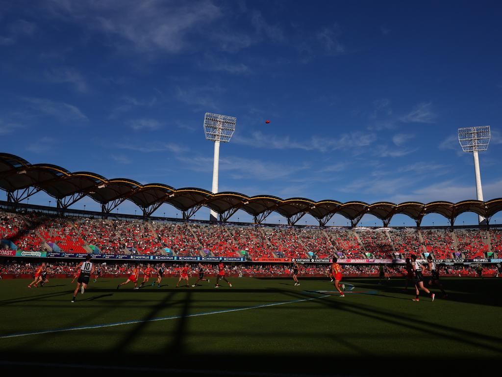 People First Stadium hosting a round 18 AFL clash. (Photo by Chris Hyde/Getty Images)