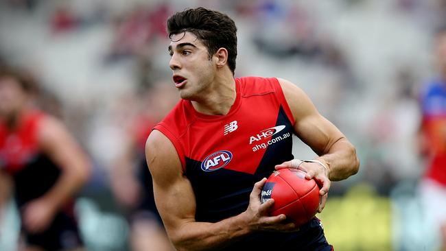 Melbourne young gun Christian Petracca is favourite to win the Rising Star. Picture: Wayne Ludbey