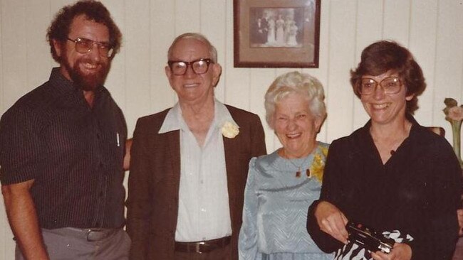 Peter, Joseph, Elizabeth, and Valerie on Liz and Joseph's 60th wedding anniversary. Picture: Supplied