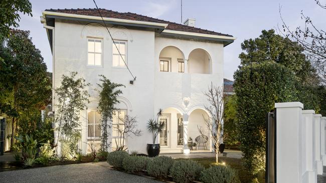 The five-bedroom residence at 34 Riddell Pde, Elsternwick sold in August.