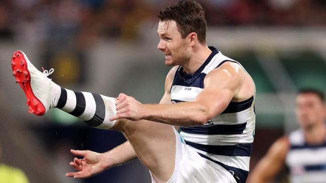 The Cats have a big decision to make on where Patrick Dangerfield should play. Picture: Sarah Reed