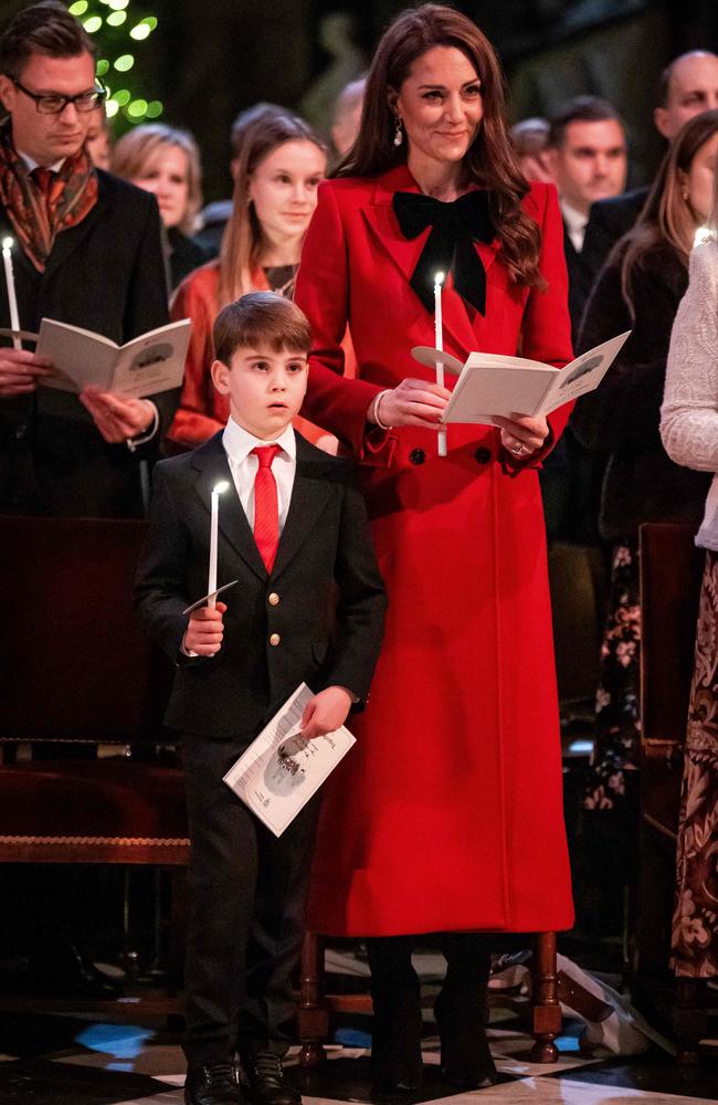 Kate at the Together At Christmas Carol Service at Westminster Abbey in London on December 6, 2024. Picture: Aaron Chown/Pool/AFP