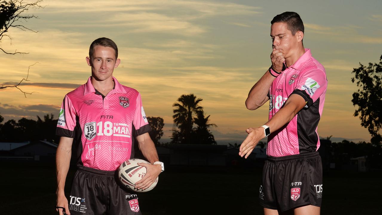 Wyatt Raymond, then 21, signals a try in 2016.